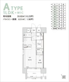 グランフォーレラグゼ博多駅南【7階】の間取り