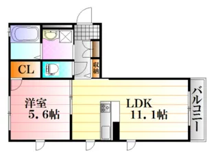 シャーメゾン安東【1階】の間取り