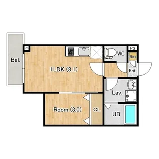 ジーメゾン八王子大和田【3階】の間取り