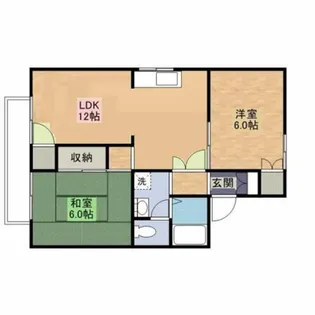 セジュールおがた C【2階】の間取り