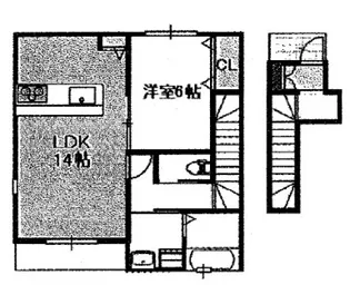 メゾンyasuiB【2階】の間取り