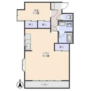 ビックハイツ【3階】の間取り