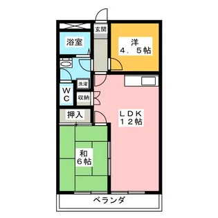 クオリティーメゾン B【1階】の間取り