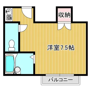 ユニバーハイツオオセヤ【2階】の間取り