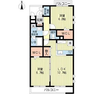 Leggiero【2階】の間取り