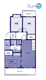 エスポワール天神【3階】の間取り