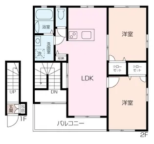 カーム桜山A棟【2階】の間取り