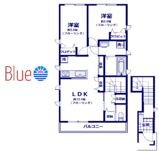 ヴェルデュール エスト【2階】の間取り