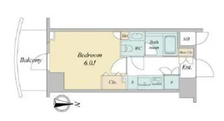 アジールコート西新宿【11階】の間取り