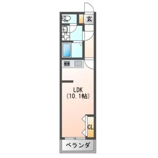 F+style藤井寺林2号館【1階】の間取り