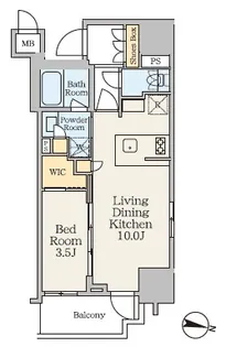 クレストコート池上【13階】の間取り