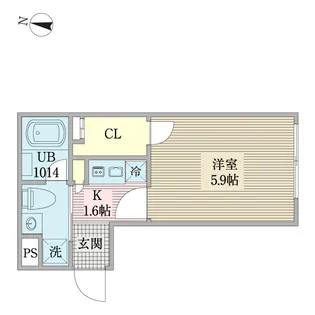スペックレジデンス大森北【5階】の間取り