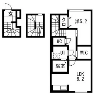 Grandir城北(グランディール)【3階】の間取り