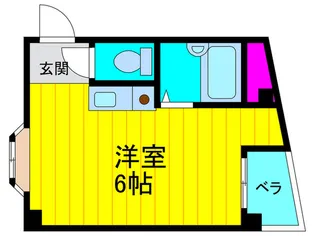 紅屋町グリ-ンハイツ【3階】の間取り