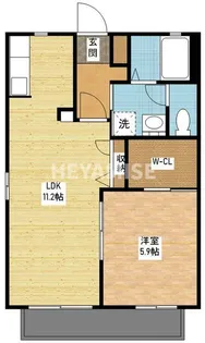 リリーガーデン崎ノ尾【1階】の間取り