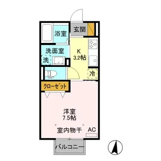 アルカンシェルIV【2階】の間取り