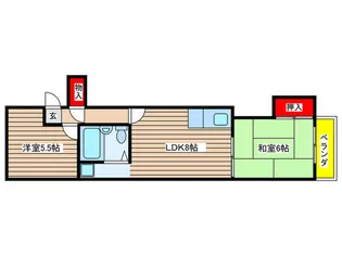 ルミネ原【5階】の間取り