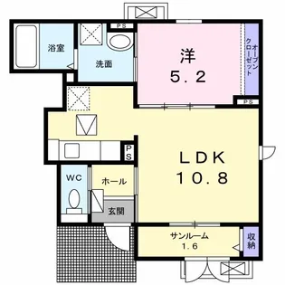 サン・ラピス【1階】の間取り