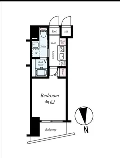グリフィン横浜・グランステージ【8階】の間取り