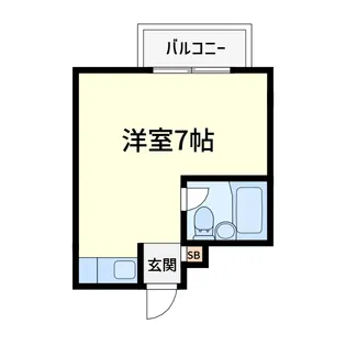 ジョイフルコーポ真上【1階】の間取り