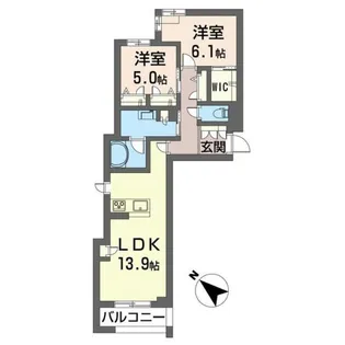 クアドリフォリオ浦和美園【2階】の間取り