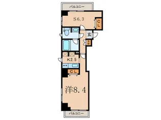 リテラス中目黒【3階】の間取り