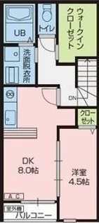 ジュメリエ【2階】の間取り