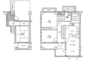 あさかヴィレッジスクエア棟【1階】の間取り