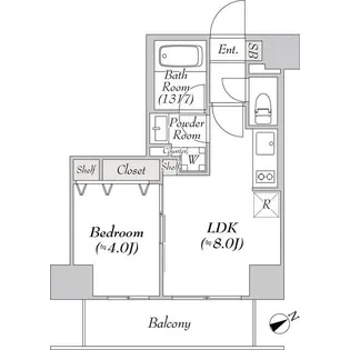 リテラス浅草橋イースト【11階】の間取り