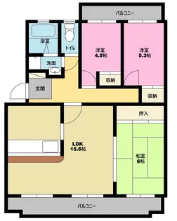 クルトン【2階】の間取り