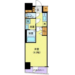ジェノヴィア田端IIグリーンヴェール【4階】の間取り