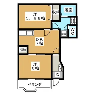 フォルム壱番館【2階】の間取り