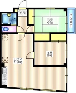 コーポ林屋【2階】の間取り