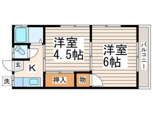 大杉荘【2階】の間取り