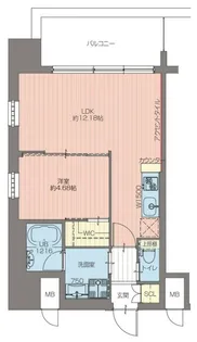 プレジオ天神橋ASIAN【10階】の間取り