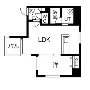 円山シャトー桂和医大前【4階】の間取り