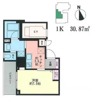ウエストスクエア大森【3階】の間取り