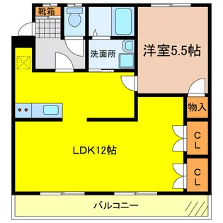 ディマンドハイツB【2階】の間取り