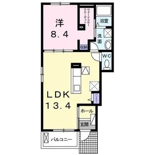 ディアマンテ【1階】の間取り