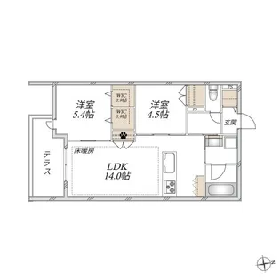 VESTA【1階】の間取り