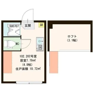 フレシール尾久【2階】の間取り