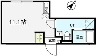 マハロテラス梅田【2階】の間取り