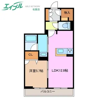 シャーメゾンステージ殿町【2階】の間取り