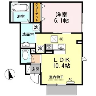 ハートランド【1階】の間取り
