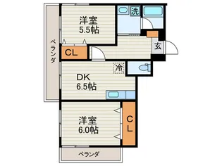 マツイチサンパレスNo.1【1階】の間取り