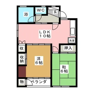 コーポ清明【1階】の間取り