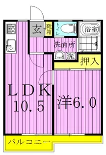 エスタ豊四季【1階】の間取り