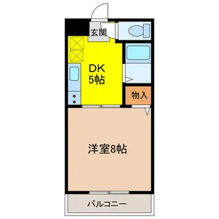 ルチェーレ愛野I【2階】の間取り