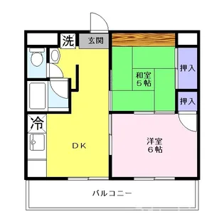 セントラルコーポ【4階】の間取り