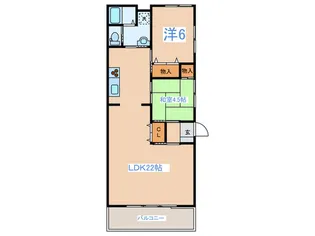 弥生ハウス【2階】の間取り